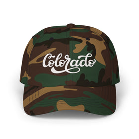 Buy green-camo Colorado Dad Hat - Embroidered Colorado Classic Dad Cap