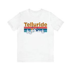 Telluride, Colorado Shirt - Mountain Sunset Unisex Telluride T-Shirt