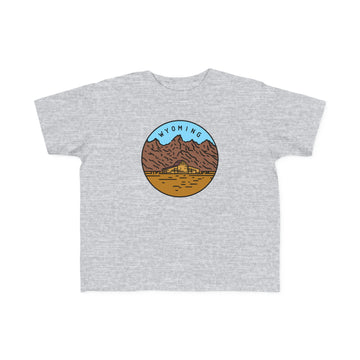 Buy heather Wyoming Toddler T-Shirt - Unisex Toddler Wyoming Shirt