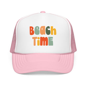 Buy light-pink-white Beach Time Trucker Hat Boho