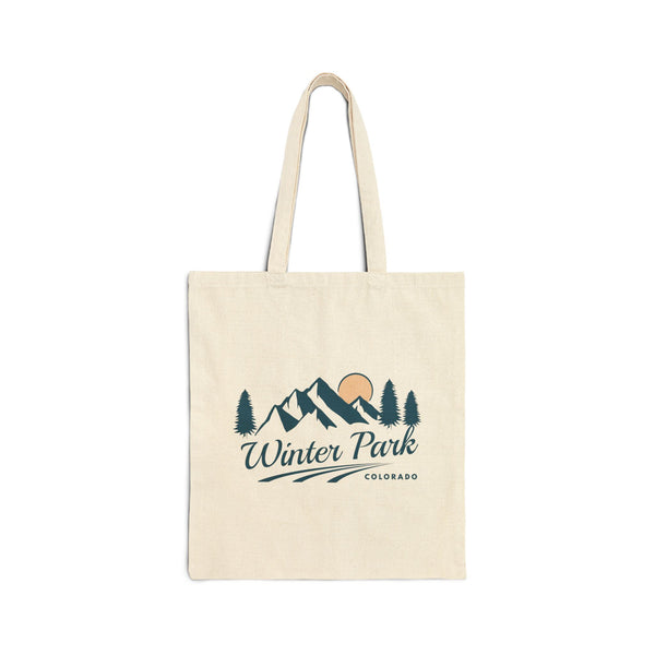 Winter Park, Colorado Cotton Canvas Tote Bag - 15