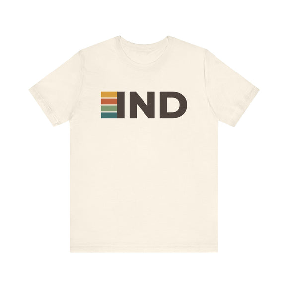 Indianapolis, Indiana tee - IND t shirt retro stripes