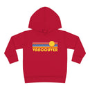Vancouver, Canada Toddler Hoodie - Retro Sunrise Unisex Vancouver Toddler Sweatshirt-1