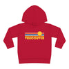 Vancouver, Canada Toddler Hoodie - Retro Sunrise Unisex Vancouver Toddler Sweatshirt