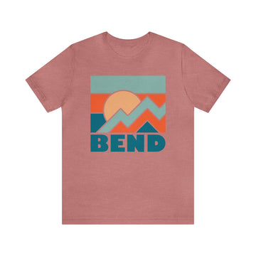 Buy heather-mauve Bend, Oregon T-Shirt - Retro Unisex Bend Shirt