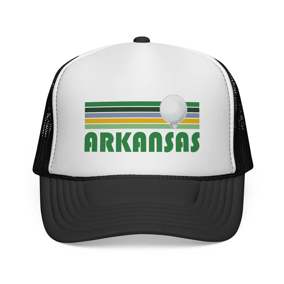 Arkansas Retro Golf Trucker Hat