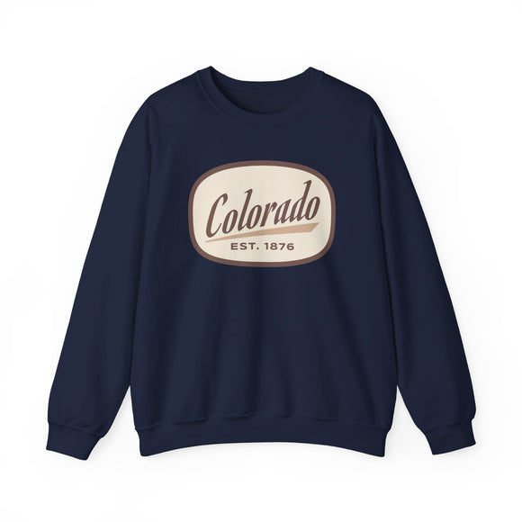 Colorado Sweatshirt - Unisex Retro Colorado Crewneck Sweatshirt