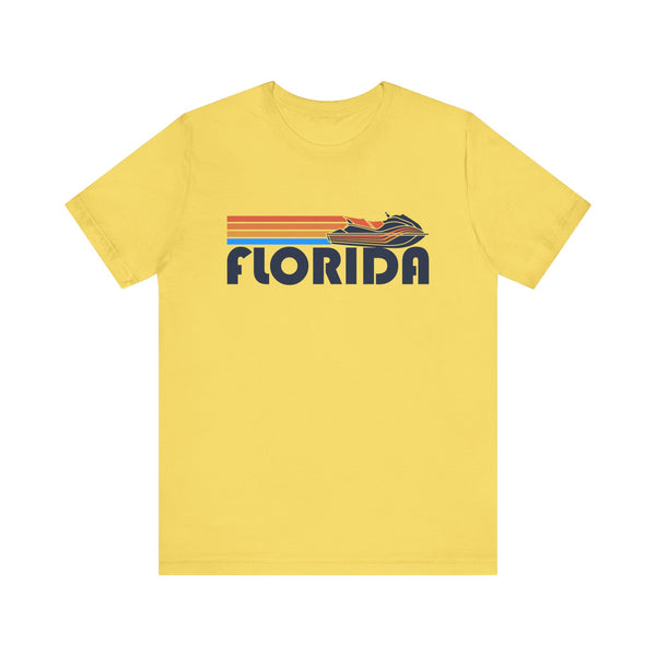 Florida T Shirt - Retro Jetski PWC Graphic Florida Tee