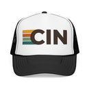 Cincinnati, Ohio Trucker Hat - CIN Abbr retro cap-2