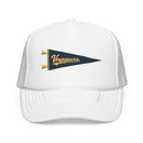 Voyageurs National Park Pennant Trucker Hat — Vintage Foam Mesh Cap-6