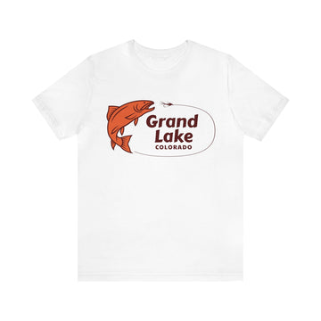 Buy white Grand Lake, Colorado T-Shirt - Unisex Fishing Shirt