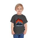 Oregon Toddler T-Shirt - Retro Palm Tree Unisex Toddler Oregon Shirt-16