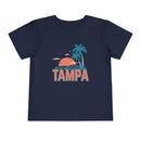 Tampa, Florida Toddler T-Shirt - Retro Palm Tree Toddler Tampa Shirt-3