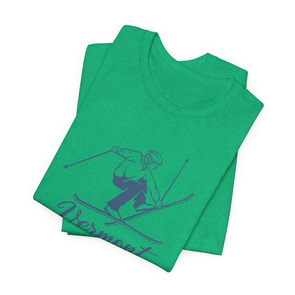 Vermont T Shirt - Vintage Ski Graphic Vermont Tee