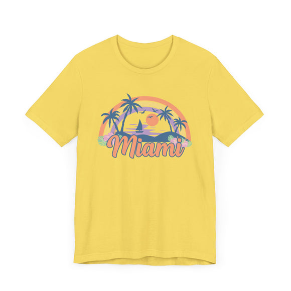 Miami, Florida T-Shirt - Retro Beach Unisex Miami Shirt