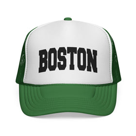 Buy green Boston, Massachusetts Collegiate Style Trucker Hat