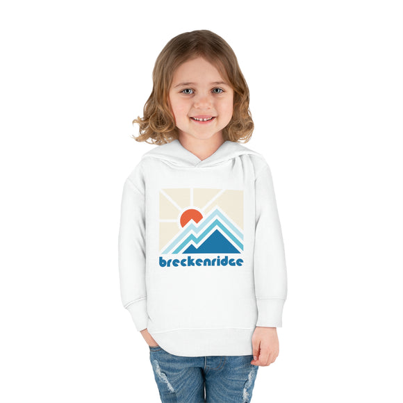 Breckenridge, Colorado Toddler Hoodie - Minimal Style Unisex Breckenridge Toddler Sweatshirt
