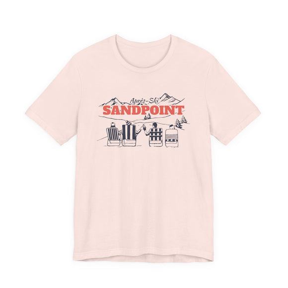Sandpoint, Idaho Après-ski T-Shirt - Vintage Mountain Graphic Tee