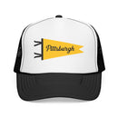 Pittsburgh Pennant Trucker Hat-1
