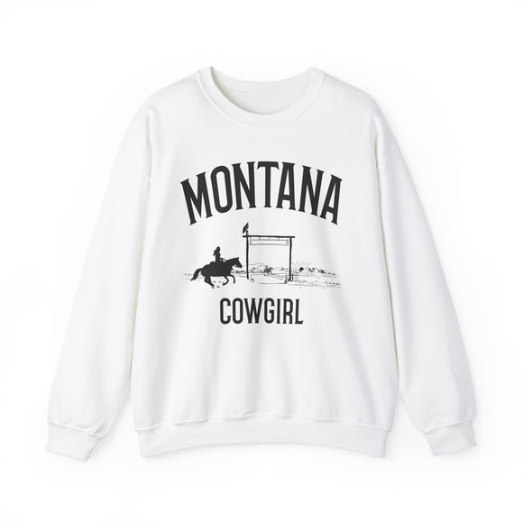 Montana Sweatshirt - Mountain Cowgirl Graphic Crewneck