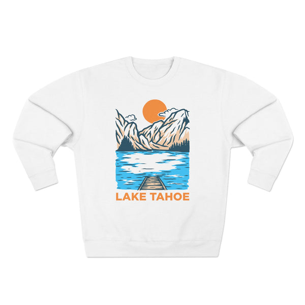 Premium Lake Tahoe, California Sweatshirt - Unisex Mountain Sweatshirt
