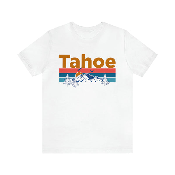Tahoe, California Shirt - Mountain Sunset Unisex Tahoe T-Shirt