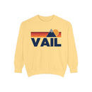 Vail, Colorado Mountain Stripes Sweatshirt | Comfort Colors - 100% Cotton-2