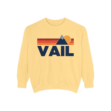 Vail, Colorado Mountain Stripes Sweatshirt | Comfort Colors - 100% Cotton - 0