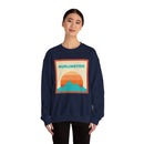 Retro Burlington, Vermont Sweatshirt, Mountain Sun Design, Unisex Crewneck, Gift for Outdoorsy Friends, Vintage Burlington, Vermont Jumper-14