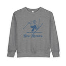 New Mexico Toddler Sweatshirt - Vintage Ski New Mexico Toddler Crewneck Sweatshirt-3