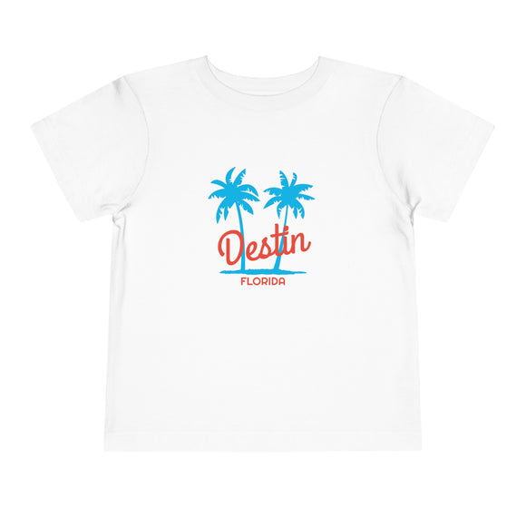 Destin, Florida Toddler T-Shirt - Retro Palm Tree Toddler Destin Shirt