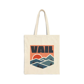 Vail, Colorado Cotton Canvas Tote Bag - 15