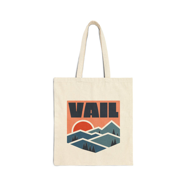 Vail, Colorado Cotton Canvas Tote Bag - 15