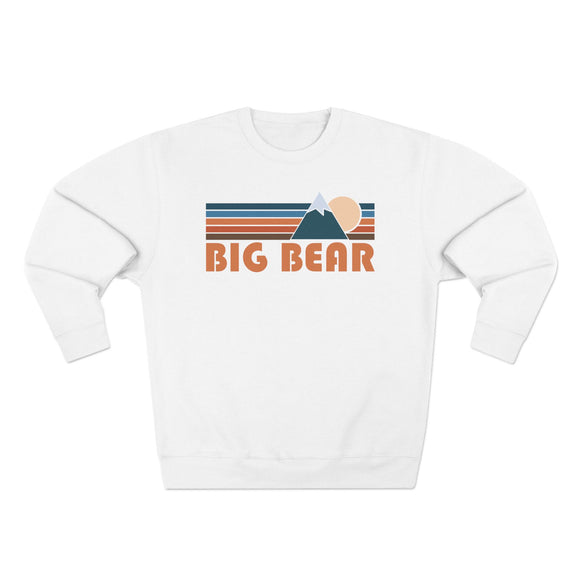 Premium Big Bear, California Retro Mountain Graphic Sweatshirt
