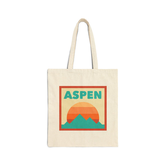 Aspen, Colorado Tote Bag, Cotton Canvas Tote Bag, Reusable Shopping Bag, Eco-Friendly Tote, Aspen, Colorado Gift