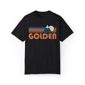 Buy black Golden, Colorado Graphic Tee, Comfort Colors Retro Unisex Golden T shirt, Mountain Adventure Shirt