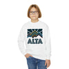 Alta, Utah Youth Sweatshirt - Unisex Kid's Alta Crewneck Sweatshirt