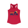 Alta, Utah Women's Racerback Tank Top - Mountain Lover Sleeveless Shirt, Women's Alta Hiking Tank