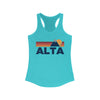 Alta, Utah Women's Racerback Tank Top - Mountain Lover Sleeveless Shirt, Women's Alta Hiking Tank