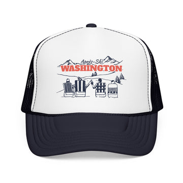 Washington Après-ski Trucker Hat — Foam Mesh Cap
