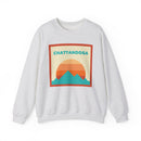 Retro Chattanooga, Tennessee Sweatshirt, Mountain Sun Design, Unisex Crewneck, Gift for Outdoorsy Friends, Vintage Jumper-2