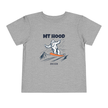 Buy athletic-heather Mt Hood, Oregon Yeti Snowboard Toddler Tee