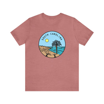 Buy heather-mauve South Carolina T-Shirt - Unisex South Carolina Shirt