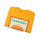 Retro Vermont Sweatshirt, Mountain Sun Design, Unisex Crewneck, Gift for Outdoorsy Friends, Vintage Vermont Jumper-19