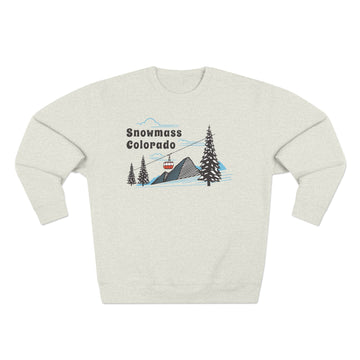 Buy oatmeal-heather Premium Snowmass, Colorado Sweatshirt Unisex Crewneck, Premium Sweatshirt, Crewneck Jumper, Ski Resort Apparel