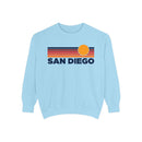 San Diego, California Sunset Stripes Sweatshirt | Comfort Colors - 100% Cotton-5