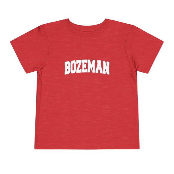 Bozeman, Montana Toddler Graphic Tee - Kids Bozeman Vacation Shirt