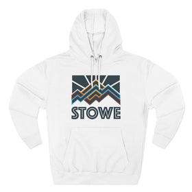Stowe, Vermont Hoodie - Retro Mountain Unisex Sweatshirt - 0