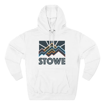 Stowe, Vermont Hoodie - Retro Mountain Unisex Sweatshirt - 0