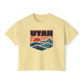 Women's Utah Boxy Graphic Tee - Slightly Cropped - 0